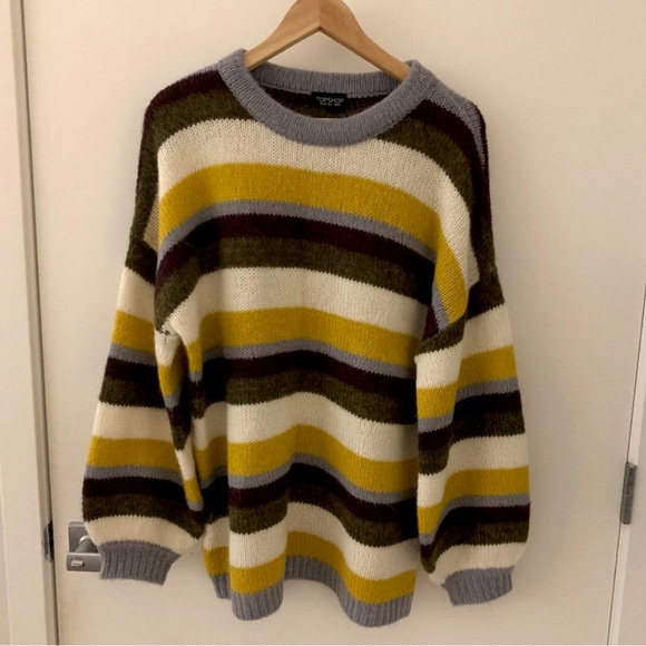 TOPSHOP Stripe Sweater - Picture 4 of 9